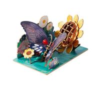 QUXVUIS Kits de Construction de maquettes à Faire soi-même pour Enfants : Jouets éducatifs et stimulants pour Les Sens. Puzzles 3D en Bois pour garçons et Filles 4 à 7 Ans. Thème : Animaux.