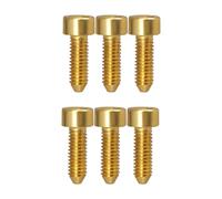 QUXVUIS Kits de vis de précision pour la réparation et l'amélioration des guitares. Accessoires pour de musique destinés Pour aux passionnés en quête de perfection, Or, Longueur 15.5 mm