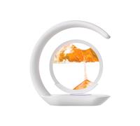 QUXVUIS Lampe décorative d'ambiance amusante pour chambre à coucher avec batterie intégrée de 1200 mAh, lampes de chevet, lampes LED ABS pour chambre à coucher, Lumière jaune