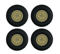 QUXVUIS L'Aventure Vous Attend avec Cette remorque à 2 Roues à Personnaliser soi-même ! Un pour Les Jeunes explorateurs. Ce Pneu de Voiture télécommandée est, Jaune, 70 x 23 cm