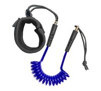 QUXVUIS Leash de Surf Ajustable Haut de Gamme, Corde,Bleu,30 cm-130 cm