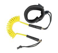 QUXVUIS Leash de Surf Ajustable Haut de Gamme, Corde,Jaune,30 cm-130 cm