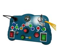 QUXVUIS Les Jouets avec Interrupteur d'éclairage LED développent la Coordination et Les compétences sensorielles Jouets ABS avec interrupteurs de lumière LED sont des occupés , Bleu Marine