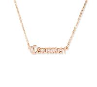 QUXVUIS Lettre anglaise Zodiac Collier Ins Bijoux Chaîne Pendentif Confortable pour Amant Ami Festival Cadeaux Or Rose, Capricorne