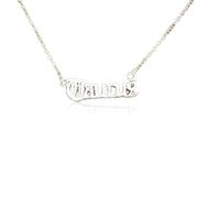 QUXVUIS Lettre classique thème amitié collier bricolage Unique avec carte d'affichage bijoux chaîne pendentif à breloque pour amoureux Festival cadeaux, Taureau Argent