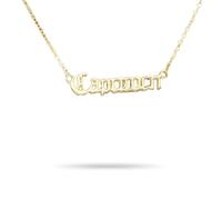 QUXVUIS Lettre classique thème amitié collier bricolage Unique avec carte d'affichage bijoux chaîne pendentif à breloque pour amoureux Festival cadeaux, Or du Capricorne