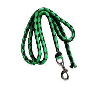QUXVUIS Longe tressée pour Chevaux avec Mousqueton Anti-accrochage. Convient à l'entraînement de pour Tous Les Animaux de Compagnie et d'élevage. Fabriquée en polypropylène, Vert, 2 mètres