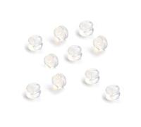 QUXVUIS Lot de 10 bouchons de boucle d'oreille arrière bricolage sécurité exquis clair petites boucles d'oreilles bouchons résultats oreille goujon d'oreilles en silicone