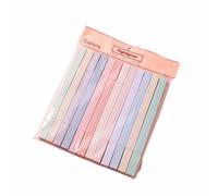 QUXVUIS Lot de 12 stylos fluorescents roses à tête unique et double tête, lumineux et faciles à distinguer, pour l'apprentissage et le travail, deux têtes