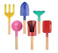 QUXVUIS Lot de 6 Outils de Jardinage pour Enfants râteau Creuser Plantation activités Parent-Enfant Jouets extérieur Jardin Cadeaux Enfants