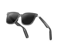 QUXVUIS Lunettes intelligentes avec IA, il Suffit d'un clic pour Changer d'appel et pour la Communication vocale, Lunettes intelligentes polarisées Anti-UV avec IA, T3 Noir