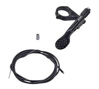 QUXVUIS Manette de dérailleur universelle 2 mm, collier de guidon, câble, tige de télescopique, commande à distance pour VTT, accessoires et pièces détachées pour vélo, Noir, 22.2 mm