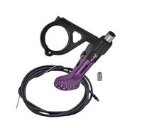 QUXVUIS Manette de dérailleur universelle 2 mm, collier de guidon, câble, tige de télescopique, commande à distance pour VTT, accessoires et pièces détachées pour vélo, Violet, 22.2 mm