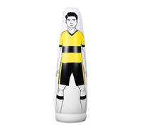 QUXVUIS Mannequin de Football Gonflable pour améliorer la Puissance et la précision à l'entraînement : Installation Facile et stabilité grâce au Remplissage à l'eau, Jaune, 175 cm