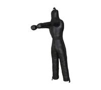 QUXVUIS Mannequin de Lutte, Mannequin de Boxe pour Adultes, Non lesté pour la Pratique du Taekwondo et du karaté, Poids Personnalisable, Non lesté pour la Pratique Taekwondo et, Noir, 160 cm