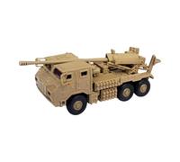 QUXVUIS Maquette de Char 4D à Assembler soi-même, Jouet de Collection, Puzzle éducatif pour Enfants, échelle 1/72, décoration pour la Maison, Jaune, 13 x 4.5 x 4.5 cm