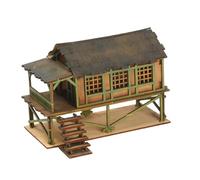 QUXVUIS Maquette de Maison Miniature à l'échelle 1/72 - Kit de Construction en Bois - Jeu Amusant à Monter soi-même - Stimule la créativité - Diorama - Jeu d'architecture - Puzzle en Bois, Tapez B