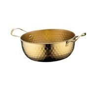 QUXVUIS Marmite à ramen coréenne en acier inoxydable à chauffage, multifonctionnelle, idéale pour la cuisine maison, les fruits de mer et autres plats. Robuste et pratique, Pour elle est dotée d'une