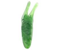 QUXVUIS Masseur de nez en forme de ver pédicure du visage Massage la circulation sanguine du corps entier Gadgets grattoir levage domestique pour le cou, Vert