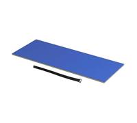 QUXVUIS Matelas Flottant Premium Confortable pour l'eau, lac, Plage, Piscine, expérience Nautique Amusante, Matelas de Plage pour Adultes, de détente extérieur Confortable, Bleu, 110 x 40 x 2.2 cm
