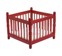 QUXVUIS Meubles Miniatures de Maison de poupée Faits à la Main, modèle Jouet lit bébé, Accessoires Charme pour Enfants, Jouet pour Filles, 1/12, Ornement modèle d'accessoire Maison