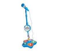 QUXVUIS Microphone et Support pour Enfants : Une expérience Qui stimule l'imagination grâce à des lumières Clignotantes hypnotisantes et des airs , Bleu , 100 x 21 cm