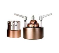 QUXVUIS Mini brûleur compact pour la cuisson en extérieur, thé, barbecue, camping, randonnée : léger, polyvalent et très efficace. Mini brûleur à alcool portable en, avec anneau coupe-vent, 12x12cm