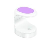 QUXVUIS Mini sèche-ongles électrique 16 W USB 3 LED en forme de bricolage Art voyage lampe de manucure poche Salon Gel vernis unique ongle lumière, Violet