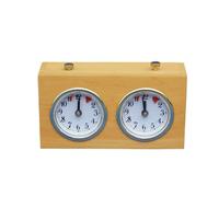 QUXVUIS Minuterie d'échecs Professionnel analogique mécanique Compte à rebours chronomètre Alliage Mouvement compétition horloges Pas de Batterie nécessaire