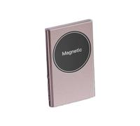 QUXVUIS Miroir d'écran sans Fil Stable pour influenceur vidéo, Assistant de Photographie, écran divisé arrière en Alliage d'aluminium pour Selfie, Rose