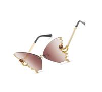 QUXVUIS Mode Lunettes de Soleil Lunettes de Belle en Plein air Exquis Attrayant Beau Travail Doux présent Cadeau d'anniversaire, Couleur du thé