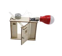 QUXVUIS Modèle de Production d'énergie à Ouverture de Porte, Jouet générateur Manuel en Bois Essentiel pour l'éducation des Enfants et la découverte Scientifique, Ouverture Porte à la Maison, Jouet