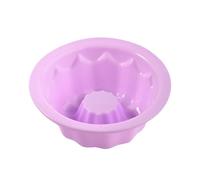 QUXVUIS Moule à gâteau rond cannelé en Silicone moule à gâteau antiadhésif Mousse de citrouille Brownie doublures de Cupcake Gadgets cuisine fête, Violet clair