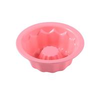 QUXVUIS Moule à gâteau rond cannelé en Silicone moule à gâteau antiadhésif Mousse de citrouille Brownie doublures de Cupcake Gadgets cuisine fête, Rose