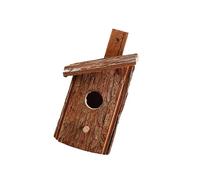 QUXVUIS Nichoir d'extérieur suspendu tissé à la main et Durable pour les amoureux du jardin et de la Nature, Pour bonne Ventilation, maison pour colibris , En bois , 16x15x26cm