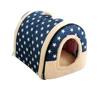 QUXVUIS Nid Douillet pour Chaton, Tente d'intérieur avec Coussin Moelleux pour Un Confort Optimal en Hiver et en Automne. Lit Pliable pour Chat Chien, Coussin Moelleux pour