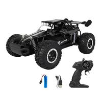 QUXVUIS Nouvelle Voiture télécommandée à LED pour Enfants, Jouet de Forme Cool, Voiture télécommandée, Jouet pour Enfants, Rc, Noir