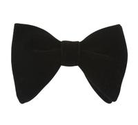 QUXVUIS Nœud papillon en velours pour hommes, à la mode et gentleman, large sélection de couleurs, nœud papillon en velours à la mode, Noir