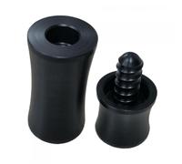 QUXVUIS Outil de réparation pour la Tige et la tête de Queue de Billard : protège-Joints, Accessoires et Capuchons de pour Filetage de Joint faciles à, Noir, 22x60mm