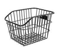 QUXVUIS Panier de rangement arrière pour VTT avec cadre renforcé pour charges lourdes, idéal pour les balades à vélo au parc au marché. Fabriqué en fil de fer épais,