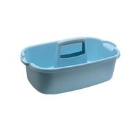 QUXVUIS Panier de rangement avec poignée douche réutilisable nettoyage à domicile support fourre-tout organisateur blanchisserie chambre vaporisateur bouteilles chiffons, Bleu