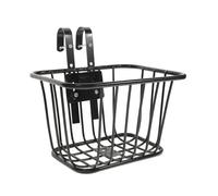 QUXVUIS Panier de vélo en métal robuste, sans couvercle, idéal pour nourriture et autres objets lors de vos sorties à vélo pique-niques. Facile à installer sur le guidon.