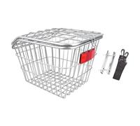 QUXVUIS Panier de vélo grande capacité pour VTT, élégant et pratique pour transporter livres, courses et autres objets. Panier de vélo universel en fer de qualité