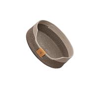 QUXVUIS Panier pour Chat en Corde de Coton tressée, Confortable et Doux, idéal pour Les Animaux nécessitant Peu d'entretien. Nid d'ange pour Chat, Parfait pour l'intérieur et, Brun, 35 cm