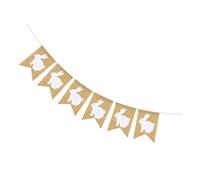 QUXVUIS Pâques Bruant Pendentif Lapin Motif Maison Ornement Fête Guirlande Festivals Drapeaux Suspendus Orner Festival Fanion, Type 1