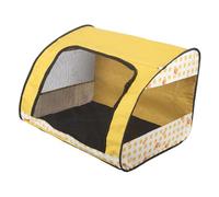 QUXVUIS Parc à Jeux pour Chiens et Chats, Tente fermée pour Animaux de Compagnie, enclos Pliable pour Chats offrant Un Espace et Une pour Bonne résistance, Jaune, L