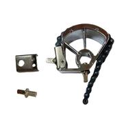 QUXVUIS Pédale de grosse caisse double, transmission par chaîne, action fluide, structure robuste pour accessoires de batterie, pédale de grosse caisse, mèche, 14CM