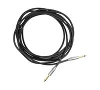 QUXVUIS Pédale de guitare câble Audio cordon de raccordement réduction du bruit 6.35mm fil d'effet boîte électrique connecteur son Performance Stable pour, 5m