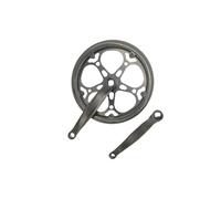 QUXVUIS Pédalier de vélo Simple de Remplacement, manivelle de 170 mm, Installation Facile, kit en Fer Compatible avec Double protège-chaîne, Plateau de 170 mm pour vélo