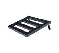 QUXVUIS Pédalier d'effets pour guitare 34 pédales en aluminium pour une stabilité optimale. Compatible avec les grandes pédales de guitare électrique, noir, 40 x 32 cm